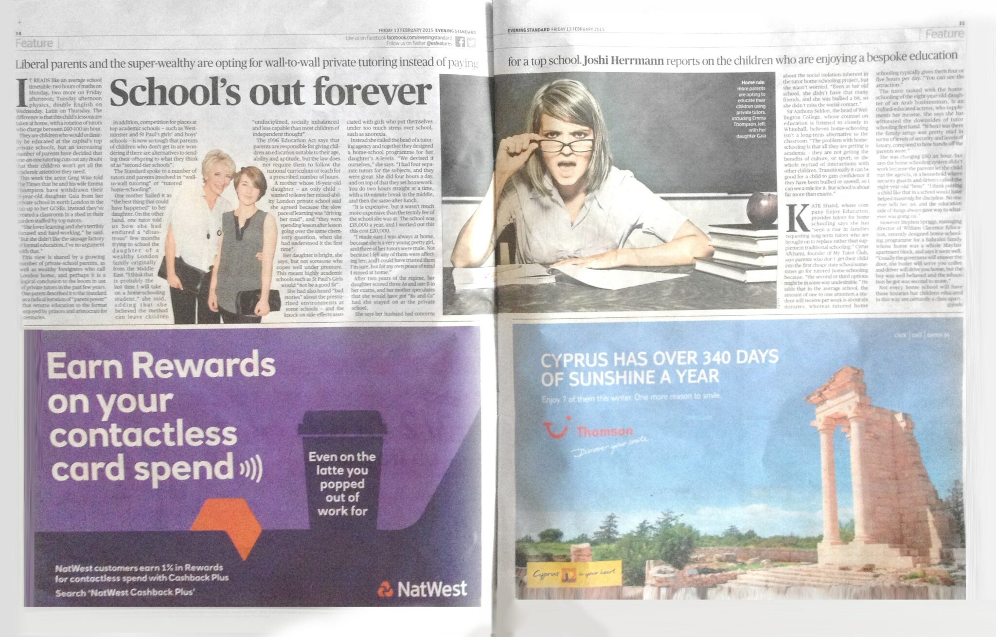 evening standard paper